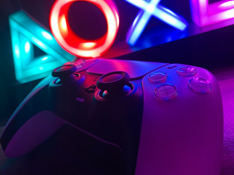 Gaming hardware close-up
